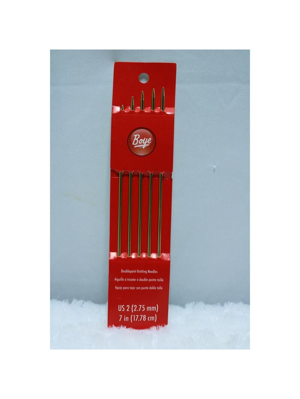 Boye Doublepoint knitting Needled US 3(3.25mm) 7 in(17.78cm)